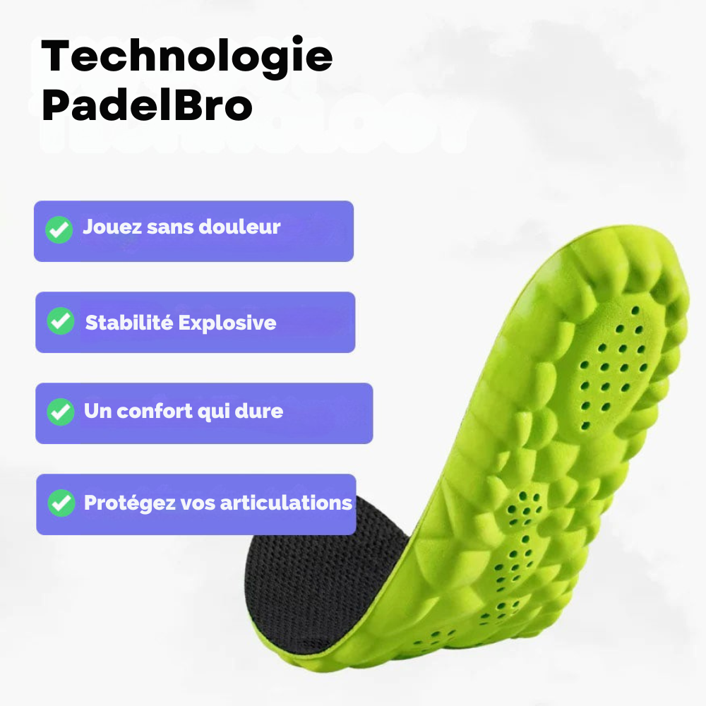 Semelles PadelBro - Jouez plus longtemps, sans douleur